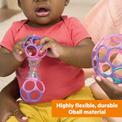 Bright Starts Soothers & Shakers 7pc Gift Set - BPA-Free Baby Rattles, Teethers and Stroller Toys, Unisex, Newborn+