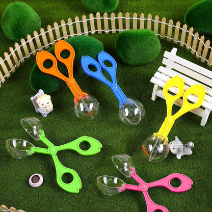 WILLBOND 24 Pcs Handy Scoopers Tongs Tweezers Scissors Multifunctional Exploration Outdoor Tools Nature Fine Motor Sensory Table Toys
