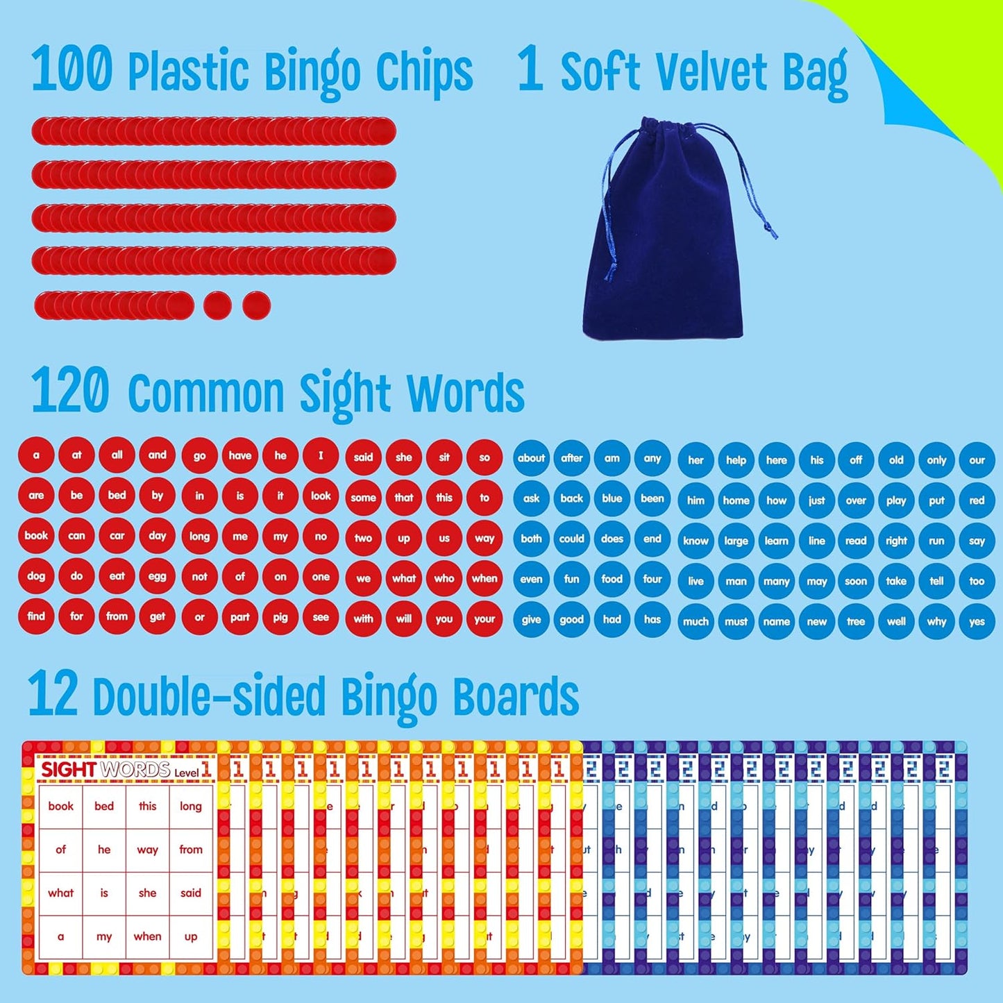 SpriteGru Multiplication & Division Bingo Game, 480 Math Problems, 2 Educational Math Board Game for Kindergarten and Preschool Kids 4-8, Perfect for Classroom & At Home (Up to 25 Players)
