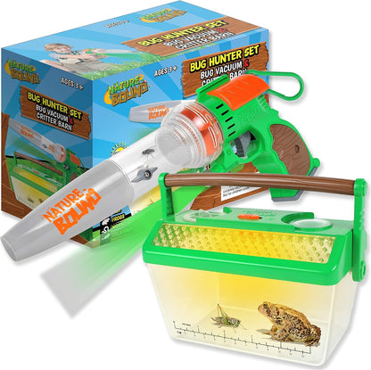Nature Bound Bug Catcher Vacuum with Light Up Critter Habitat Case, Eco-Friendly Outdoor Toys for Kids, Includes Vacuum and Cage, Bug Vacuum for Kids Toy, Bug Catcher Vacuum