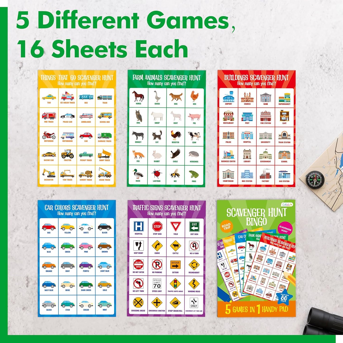 Pen Control & Tracing Activity Pad, 80 Tear-off Sheets Alphabet & Number Handwriting Practice Notepad for Kids, Letters A-Z/Numbers1-20/Patterns Tracing Workbook for Plane, Car Travel, Road Trip