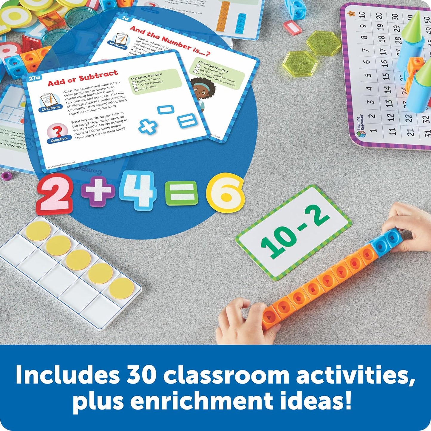 Learning Resources Skill Builders! First Grade Addition and Subtraction - Math Manipulatives, Number Recognition Skills, Classroom Must Haves, Teaching Materials, Back to School Essentials