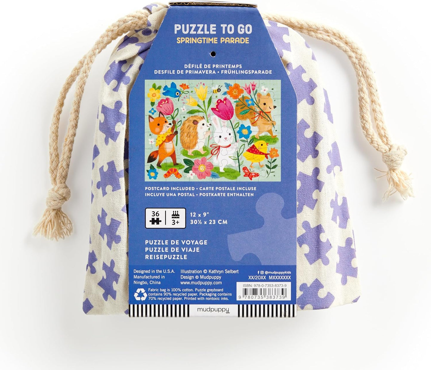 Mudpuppy Unicorn Magic – 36 Piece Puzzle to Go Featuring Sparkly Magical Unicorns Perfect Travel Activity for Children Ages 3 and Up