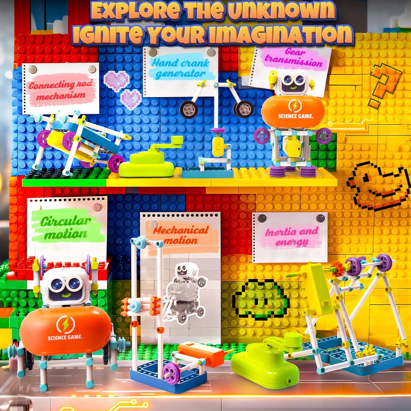 SMILESSKIDDO 120+ Science Kits for Kids Age 5-7 | STEM Toys for Ages 8-13 | 120-in-1 Robot Kit | Learning & Education Toys for Boys Girls, Birthday Gift Ideas for Kid Ages 5 6 7 8 9 10 11 12 (8025E)