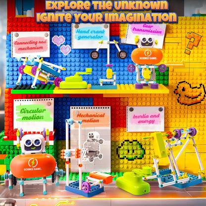 SMILESSKIDDO 120+ Science Kits for Kids Age 5-7 | STEM Toys for Ages 8-13 | 120-in-1 Robot Kit | Learning & Education Toys for Boys Girls, Birthday Gift Ideas for Kid Ages 5 6 7 8 9 10 11 12 (8025E)