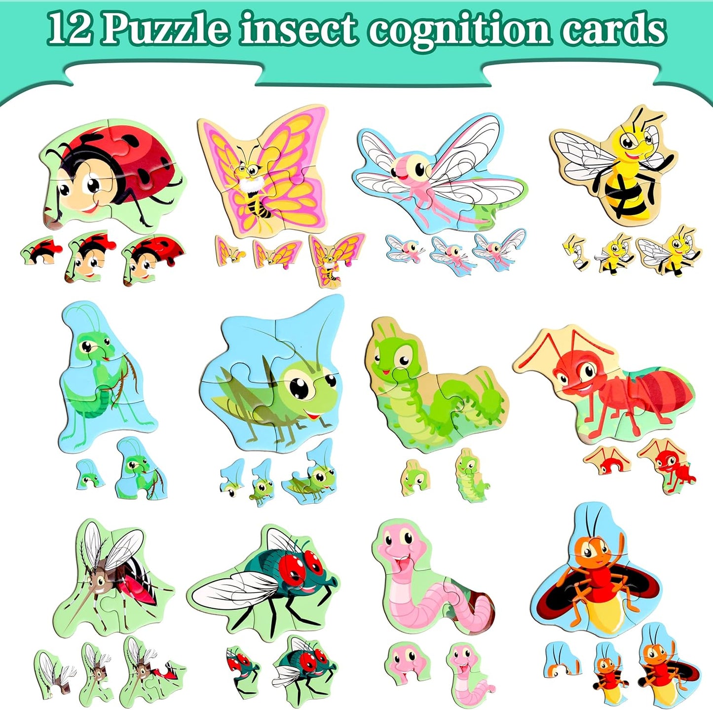 Magnetic Puzzles for Kids Ages 1-3, Travel Toddler Puzzles Ages 2-4 Year, Excavator Refrigerator Magnet for Kids Learning Gift for Road Trip