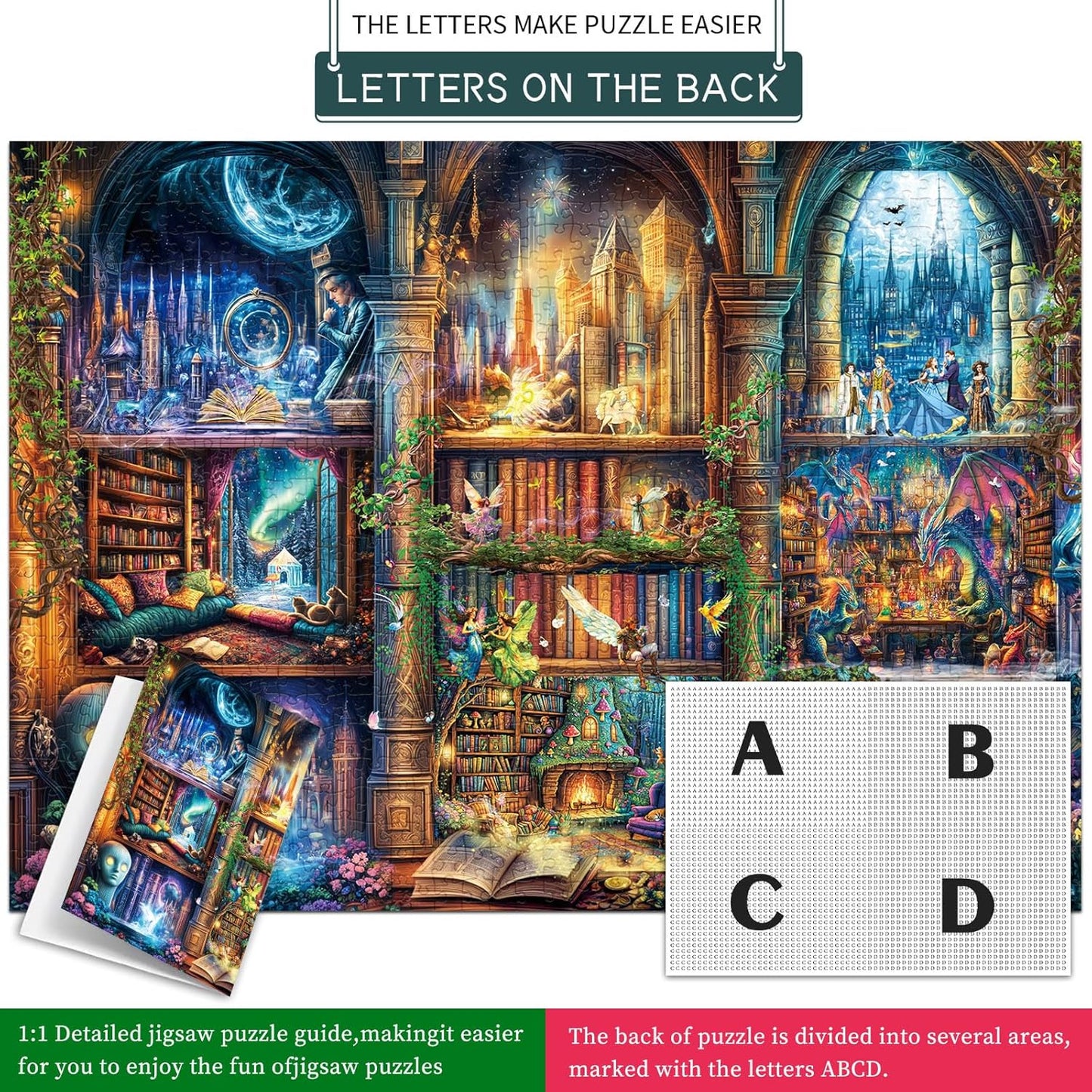 Puzzles for Adults 1000 Pieces,Seaview Campground Jigsaw Puzzle with 1:1 HD Poster, Perfect Interlocking No Dust, Stress Relief Ideal Gift for Family Games