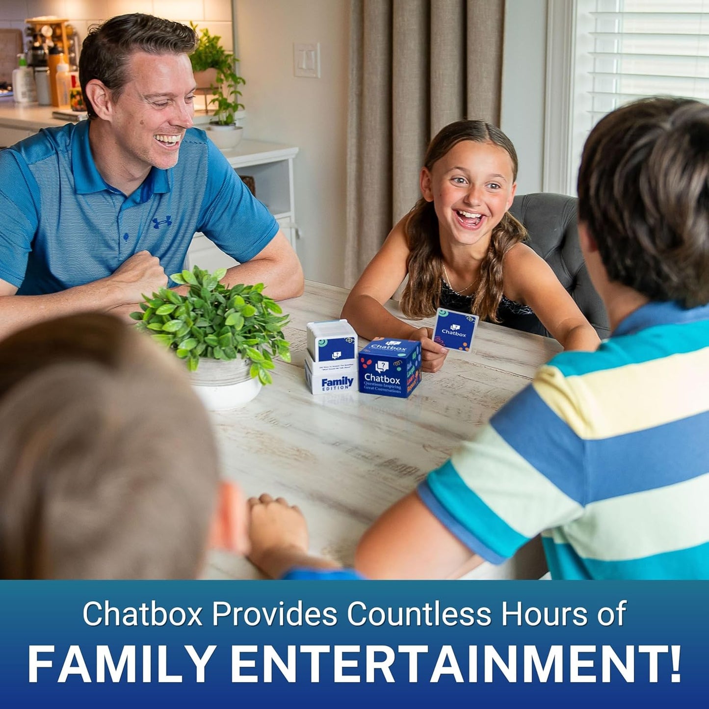 Chatbox 200 Conversation Starter Cards - Family Games for Kids and Adults - Fun Travel Games - Party Card Game - Conversation Cards - Couples Card Game for Game Night