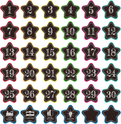 SICOHOME Number Spot Markers Stickers - 36Pcs Line up Spots for Classroom Floor Number Stickers for Classroom Line up Dots Numbers Floor Numbers Back to School Kindergarten Preschool Supplies