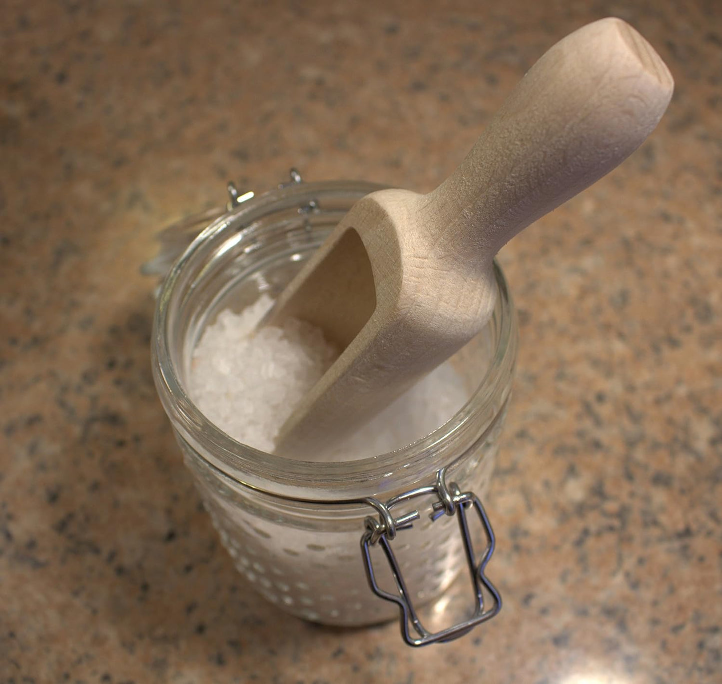 efo Versatile Wooden Scoops Set 4pcs - Multipurpose Wooden Spoons - Wood Salt and Spice Scoops – Rustic Bath Salt Scoop - Wooden Nuts Scoop - sizes: 2.4"; 3.3"; 3.9"; 6.7" / 6; 8.5; 10; 17cm
