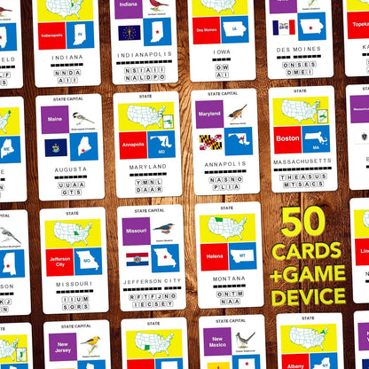 100 PICS Brain Teasers Travel Game - Solve 100 Puzzles | Flash Cards with Slide Reveal Case | Card Game, Gift, Stocking Stuffer | Hours of Fun for Kids and Adults | Age 6+