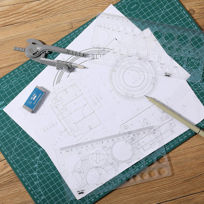 Mr. Pen Circle Templates - Large & Small Sizes, Circle Stencil & Ruler for Drafting & Drawing
