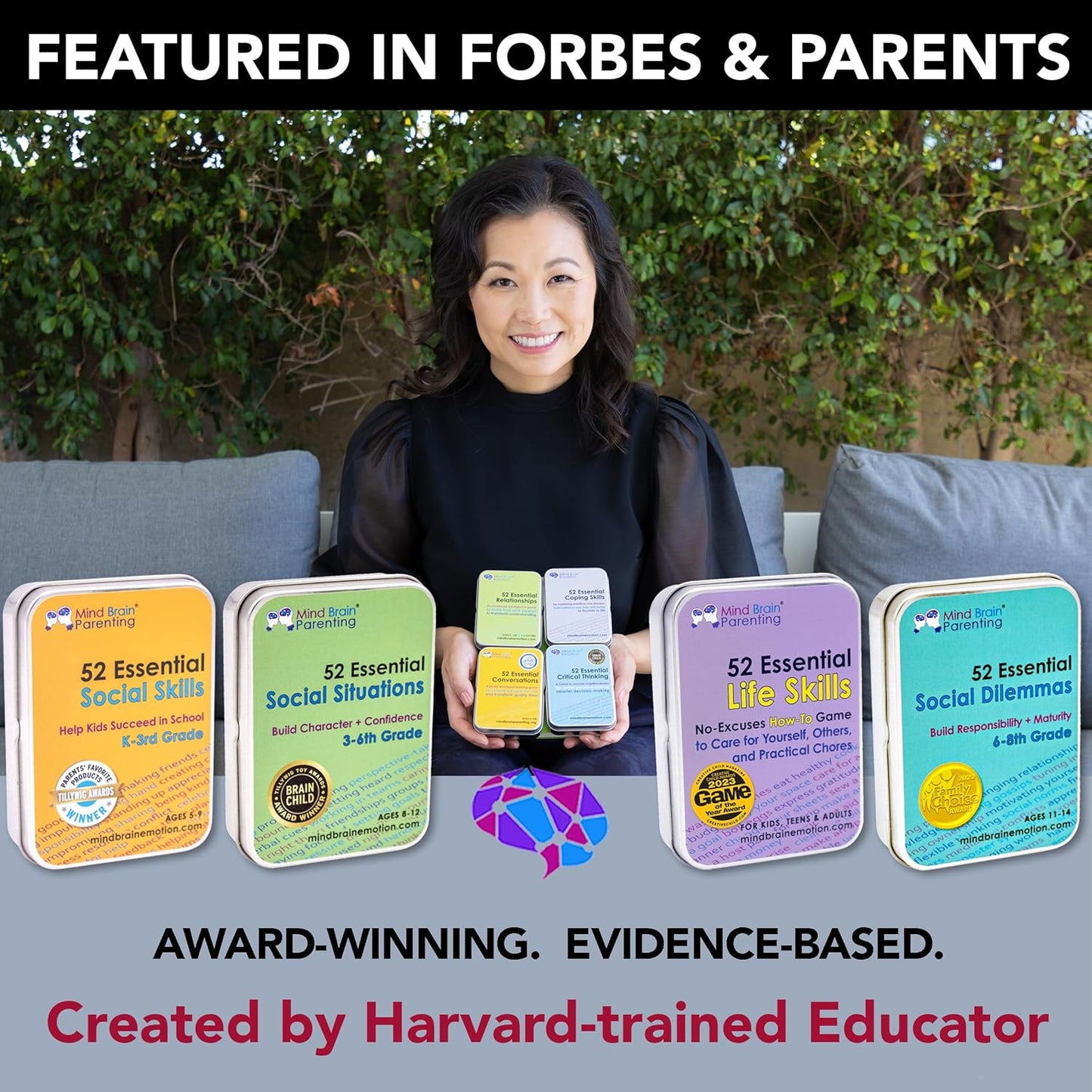 Mind Brain Emotion 52 Essential Conversations for Home, Therapy, Speech, School Classroom - Conversation Cards for Kids, Family, Teacher & Counselor to Build Growth Mindset & Communication Skills