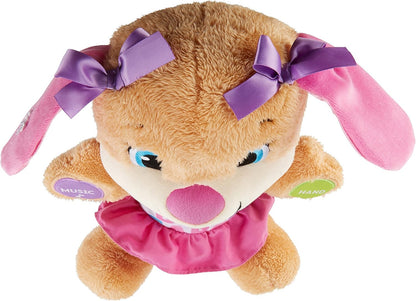 Fisher-Price Baby & Toddler Toy Laugh & Learn Smart Stages Sis Musical Plush with Lights & Phrases for Infants Ages 6+ Months