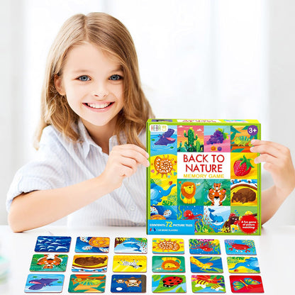 Memory Matching Game, 72 PCS Sight Words Matching Cards for Kids, 36 Pairs Memory Cards, Educational Toy for Children to Learn Sight Words 5+ Years Old