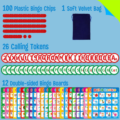 SpriteGru Multiplication & Division Bingo Game, 480 Math Problems, 2 Educational Math Board Game for Kindergarten and Preschool Kids 4-8, Perfect for Classroom & At Home (Up to 25 Players)