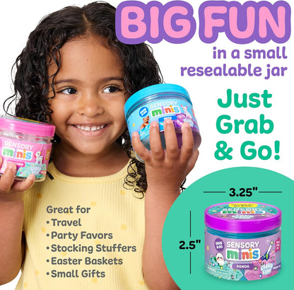 Creativity for Kids Sensory Minis Construction Kit | Cloud Clay Sensory Toy with Excavator for Kids | Spring Crafts that are Mess-Free, Screen-Free Travel Toy (Ages 3+)