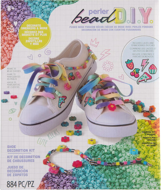 Perler 80-57035 Fused Bead DIY Jewelry Organizer and Room Décor Craft Activity Kit, 9.5" x 9.5", Multicolor, 1509 Pieces