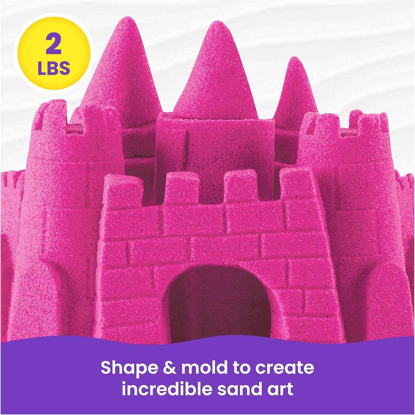 Kinetic Sand Mold n’ Flow with 1.5lbs Red & Teal Play Sand, 3 Tools, Sensory Toys for Kids Ages 3 and up