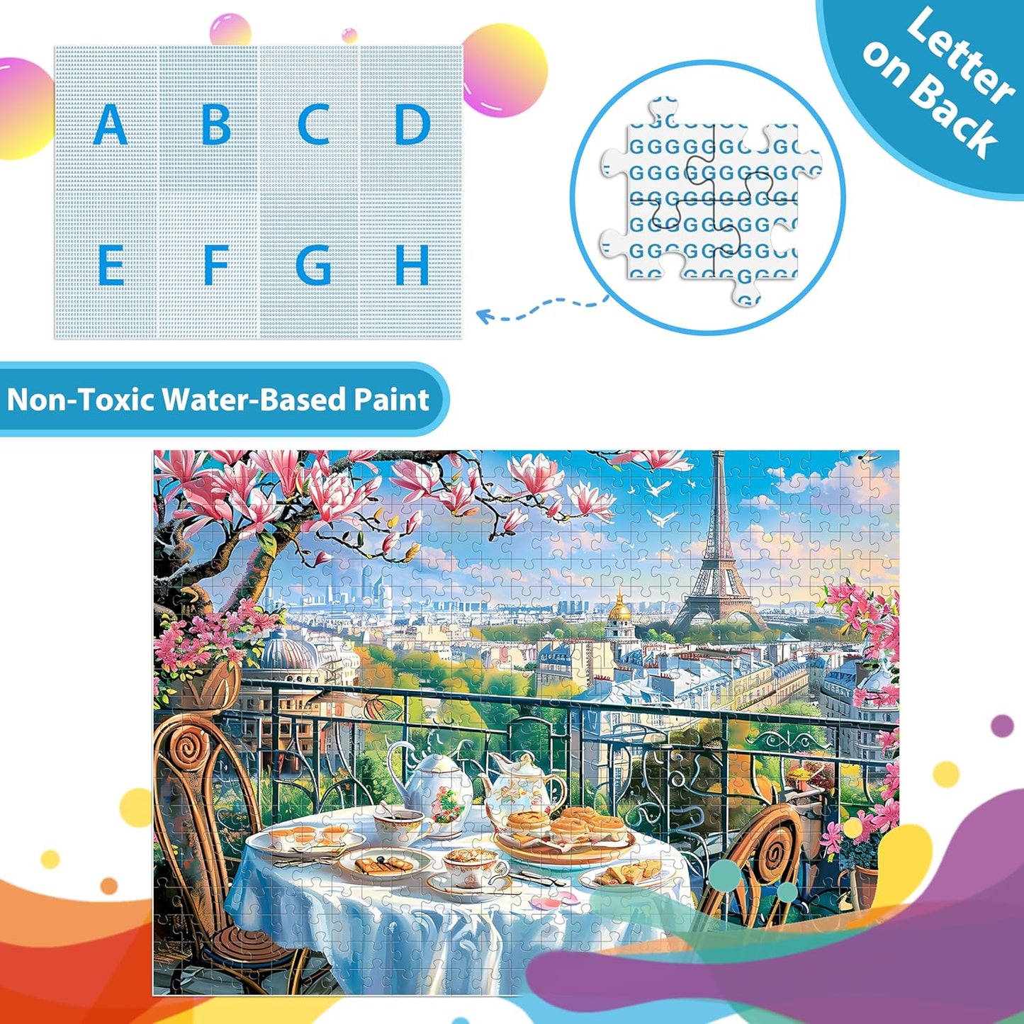 Jigsaw Puzzles for Adults 500 Pieces, Country Life Puzzle Interlock Perfectly Letter on Back No Dust, Challenging Puzzle Home Decor Birthday Party Gift Toy for Men Women Olders Seniors (21 x 15 in)