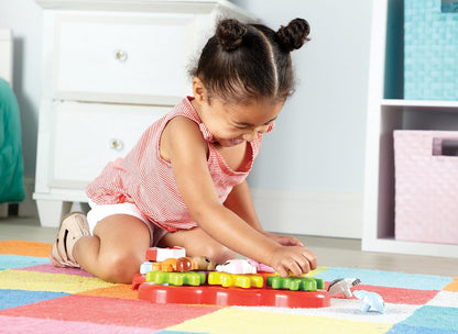 Learning Resources Barnyard Friends Build & Spin - Toddler Sensory Toys, Montessori Building Set, Preschool STEM, Busy Board Cogs and Gears for Kids, Fine Motor Skills, Gifts for Boys and Girls