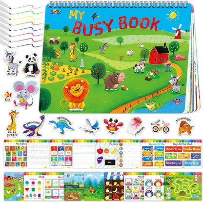 SpriteGru Dry Erase Mazes Game Pad, 30 Mazes Reusable & Erasable Book, Fun Brain Challenge Games Interesting Educational Toy and Learning Tool for Road Trip Airplane Travel