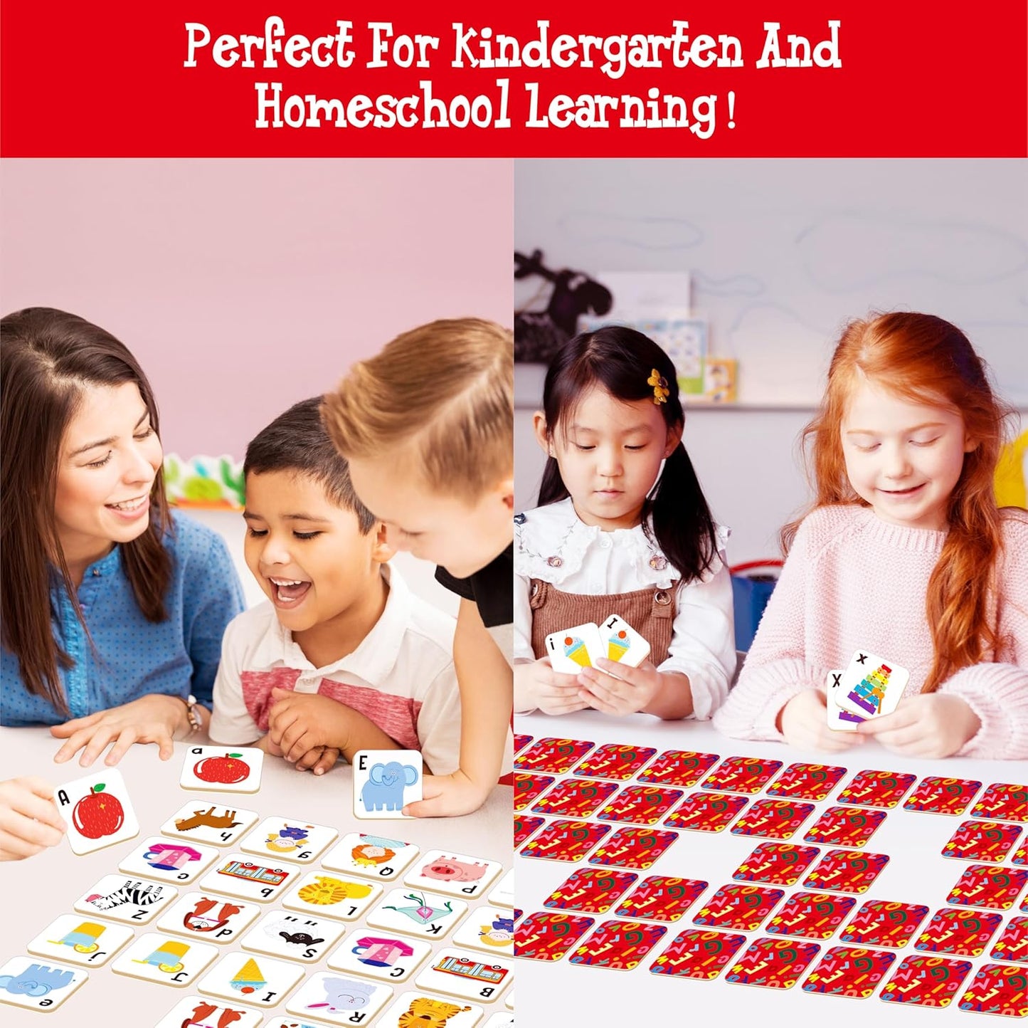 Memory Matching Game, 72 PCS Sight Words Matching Cards for Kids, 36 Pairs Memory Cards, Educational Toy for Children to Learn Sight Words 5+ Years Old