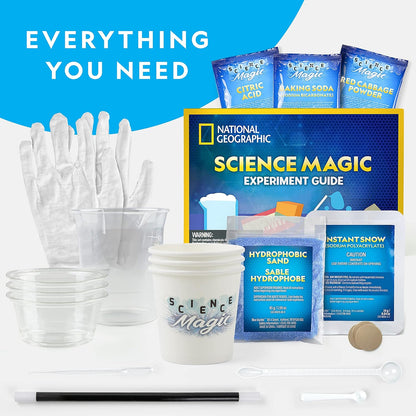 Blue Marble National Geographic Magic Chemistry Set – Science Kit for Kids with 10 Amazing Magic Tricks, STEM Projects and Science Experiments, Science Toys, Great Gift for Boys and Girls 8-12