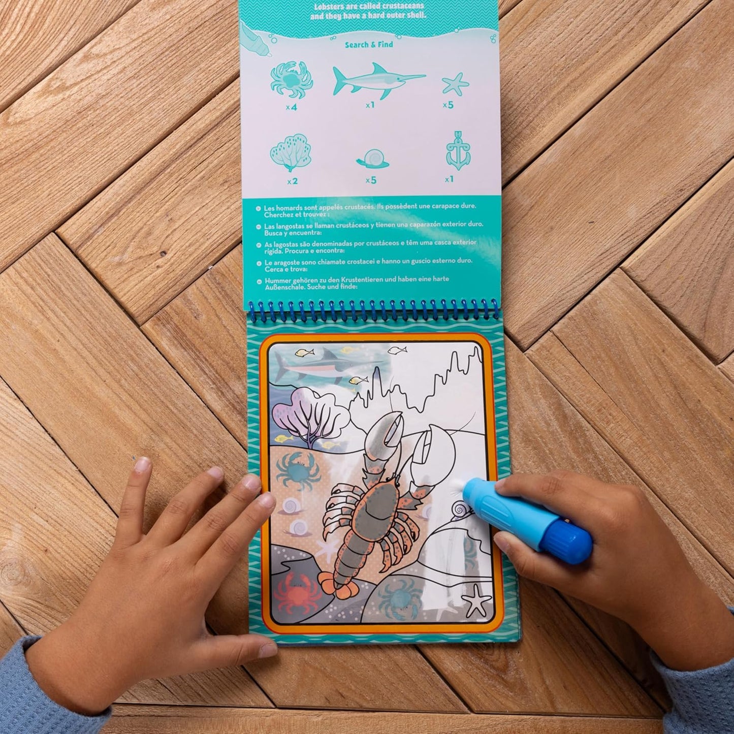 Melissa & Doug On The Go Water Wow! Mess Free Coloring Book, Reusable Water-Reveal Activity Pad, Dinosaurs, Travel Toys, Party Favors, for Toddlers & Kids Ages 3+