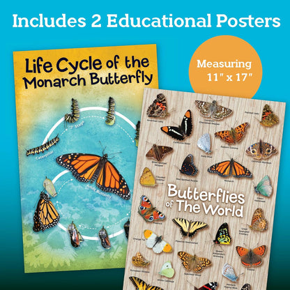MindWare Make Your Own Butterfly House Kit - Butterfly Craft Kit for Kids Age 5 and Up