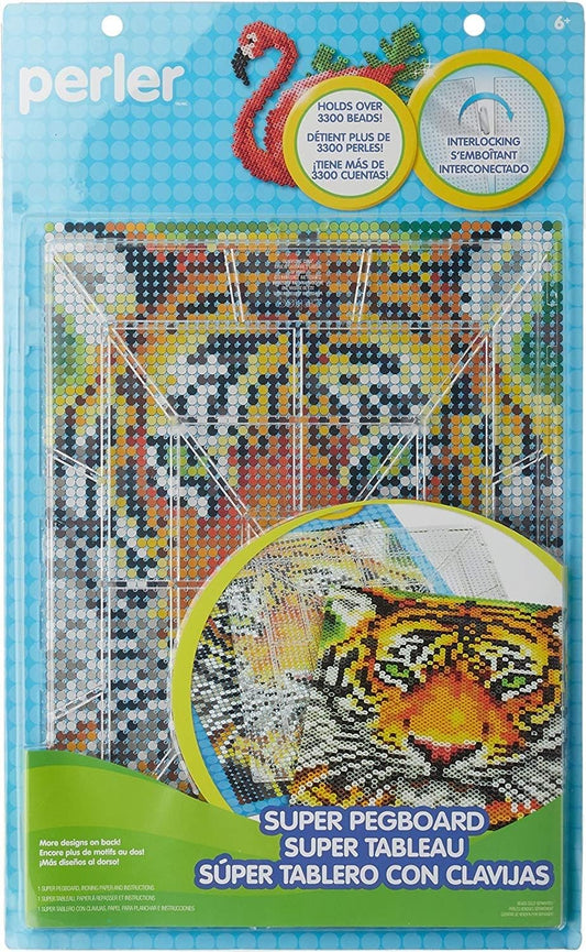Beads Funfusion: Large Clear Interlocking Pegboards