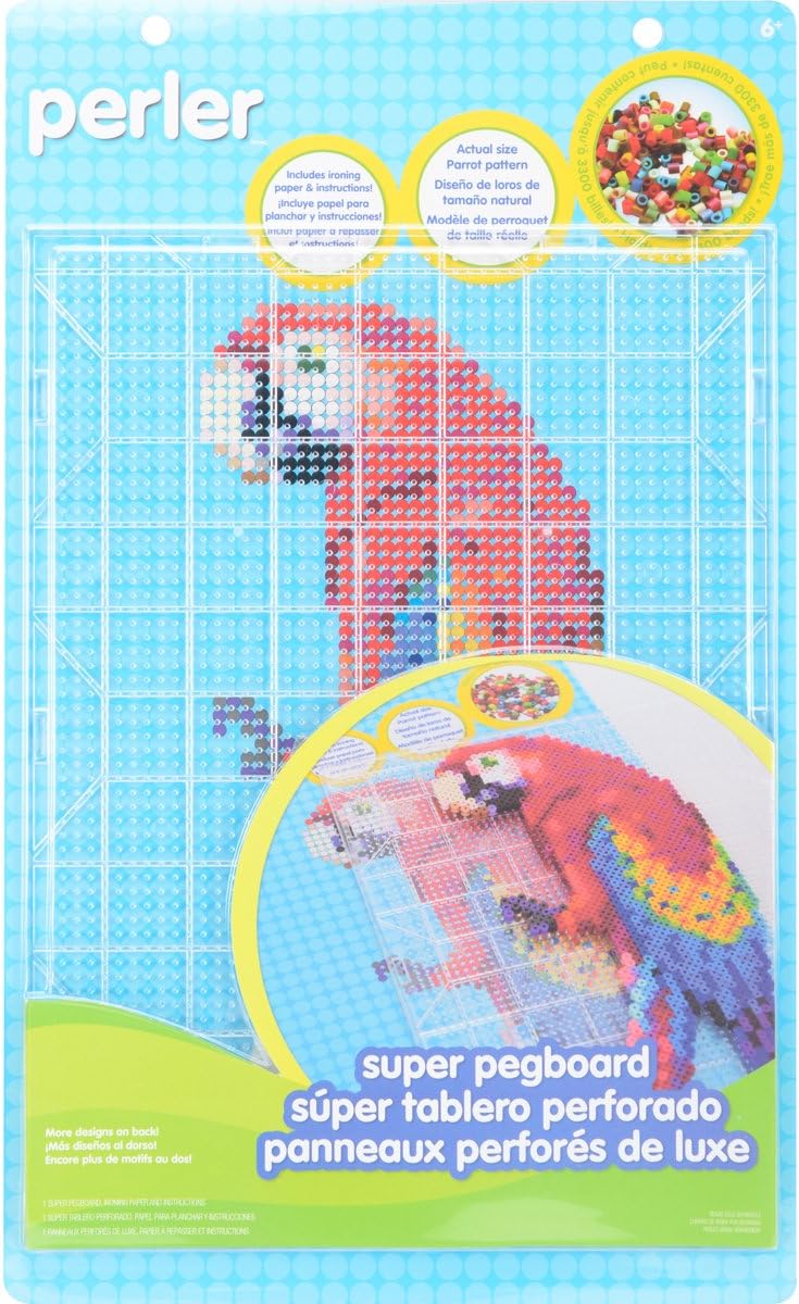 Beads Funfusion: Large Clear Interlocking Pegboards