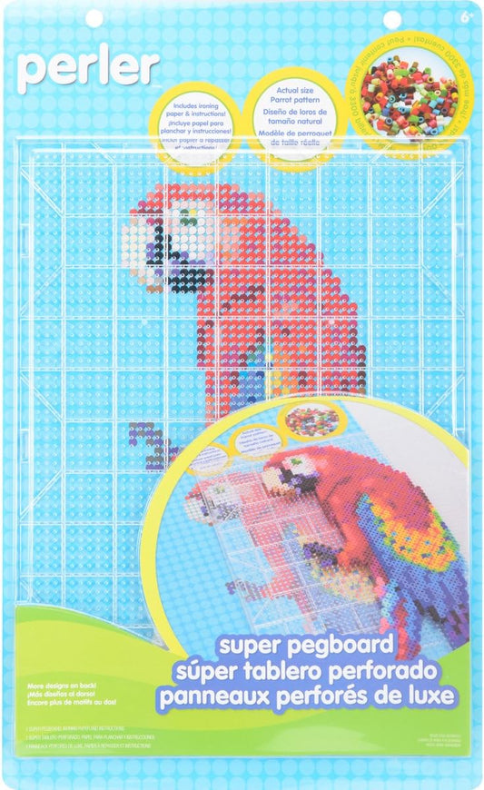 Beads Funfusion: Large Clear Interlocking Pegboards