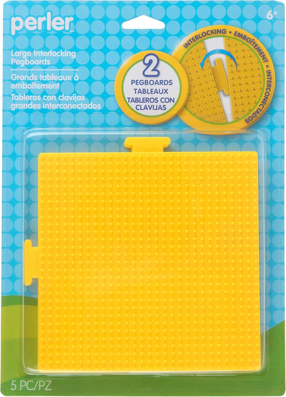 Beads Funfusion: Large Clear Interlocking Pegboards