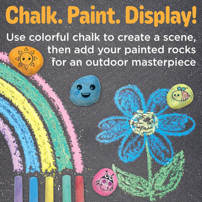 Creativity for Kids Rock Snake Bucket Kit Create 20 Smooth Stones into a Colorful Rock Snake Fun DIY Craft & Outdoor Art Activity for Kids (Ages 6+)