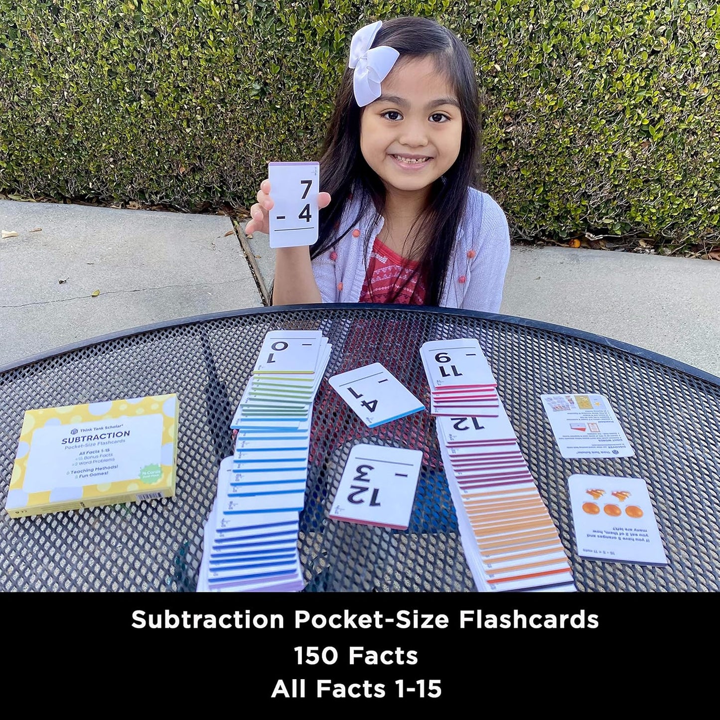Think Tank Scholar Multiplication Flash Cards (150 Facts) Times Tables Flashcards - All Facts 1-12 for Kids in 3rd, 4th, 5th, 6th Grade - 6 Math Games & Teaching Methods for Classroom/Homeschool