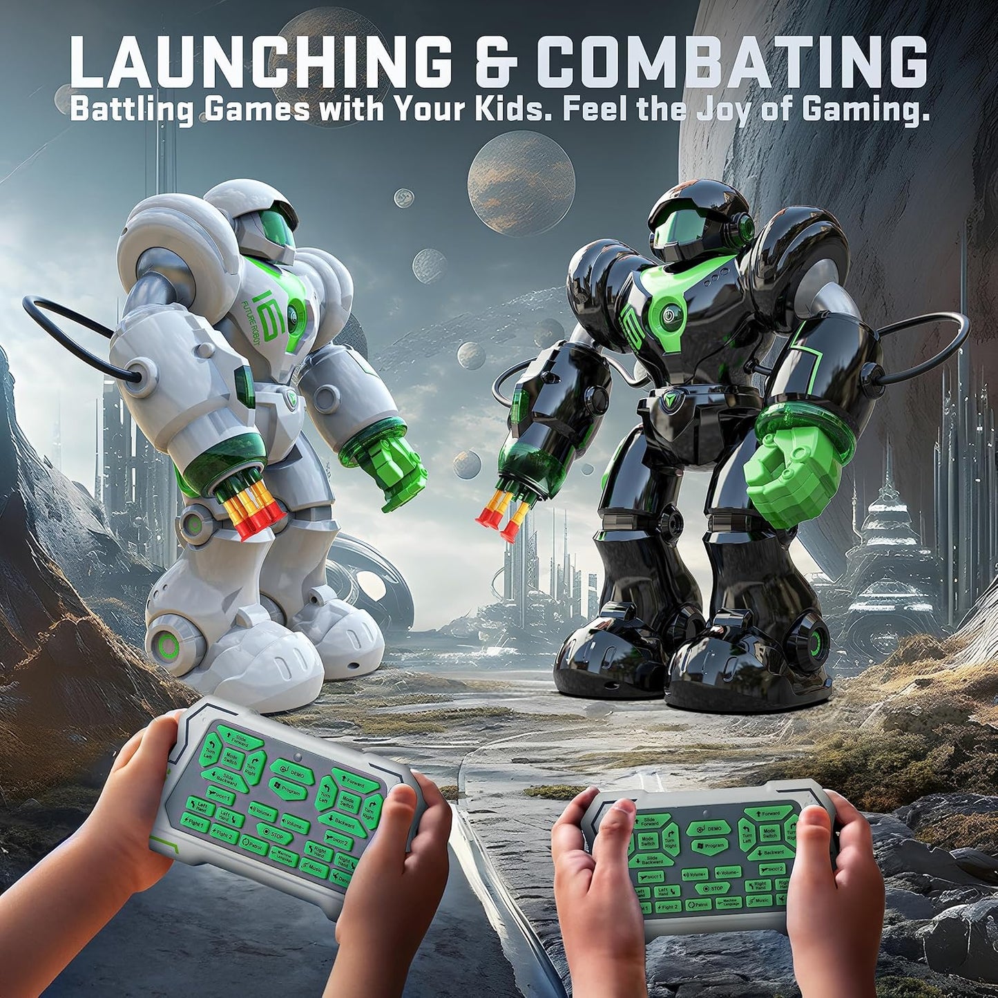 BEZGAR Robot Toys for Kids 3-12 Years Old - Big RC Robot Programmable Dancing with 22 Actions, Remote Control Emo Robots Supporting 78 Changing Expression Christmas Birthday Gift for Boys and Girls