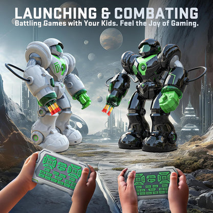 BEZGAR Robot Toys for Kids 3-12 Years Old - Big RC Robot Programmable Dancing with 22 Actions, Remote Control Emo Robots Supporting 78 Changing Expression Christmas Birthday Gift for Boys and Girls