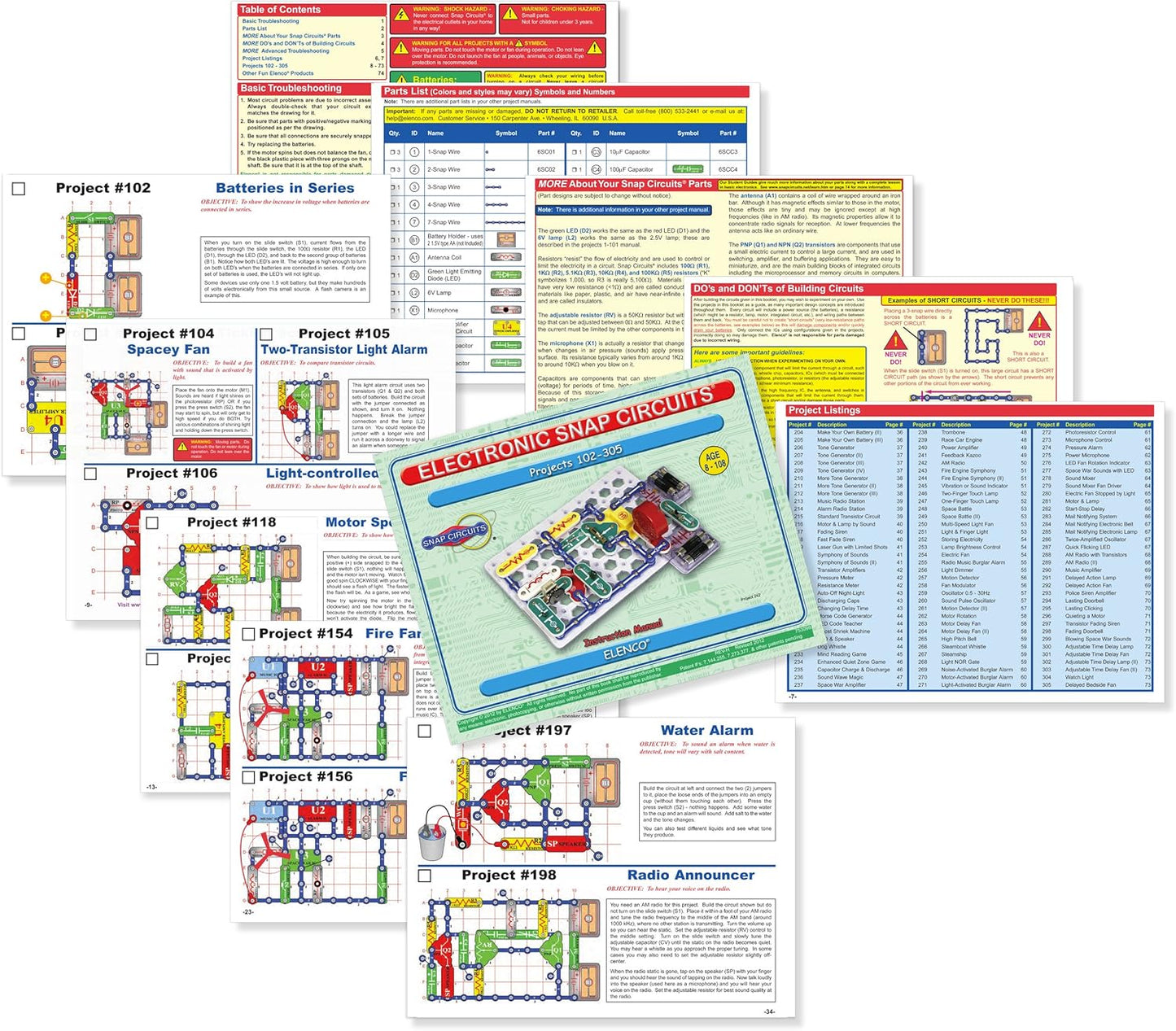 Snap Circuits Classic SC-300 Electronics Exploration Kit | Over 300 Projects | Full Color Manual Parts | STEM Educational Toy for Kids 8+ 2.3 x 13.6 x 19.3 inches
