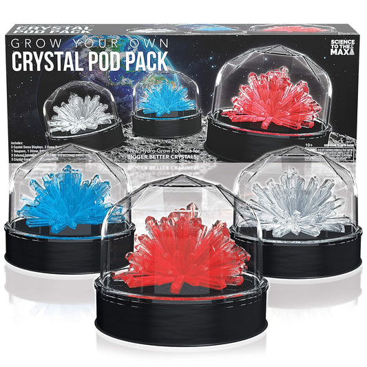 Crystal Growing Kit for Kids - STEM Science Kit for Kids Boys and Girls & Adults - 3 Display Crystal Dome Displays - Educational Science