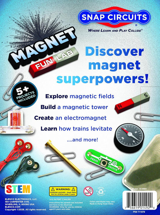 Snap Circuits Magnet Fun Lab | STEM Toy | Boys and Girls Science | 8+ Years