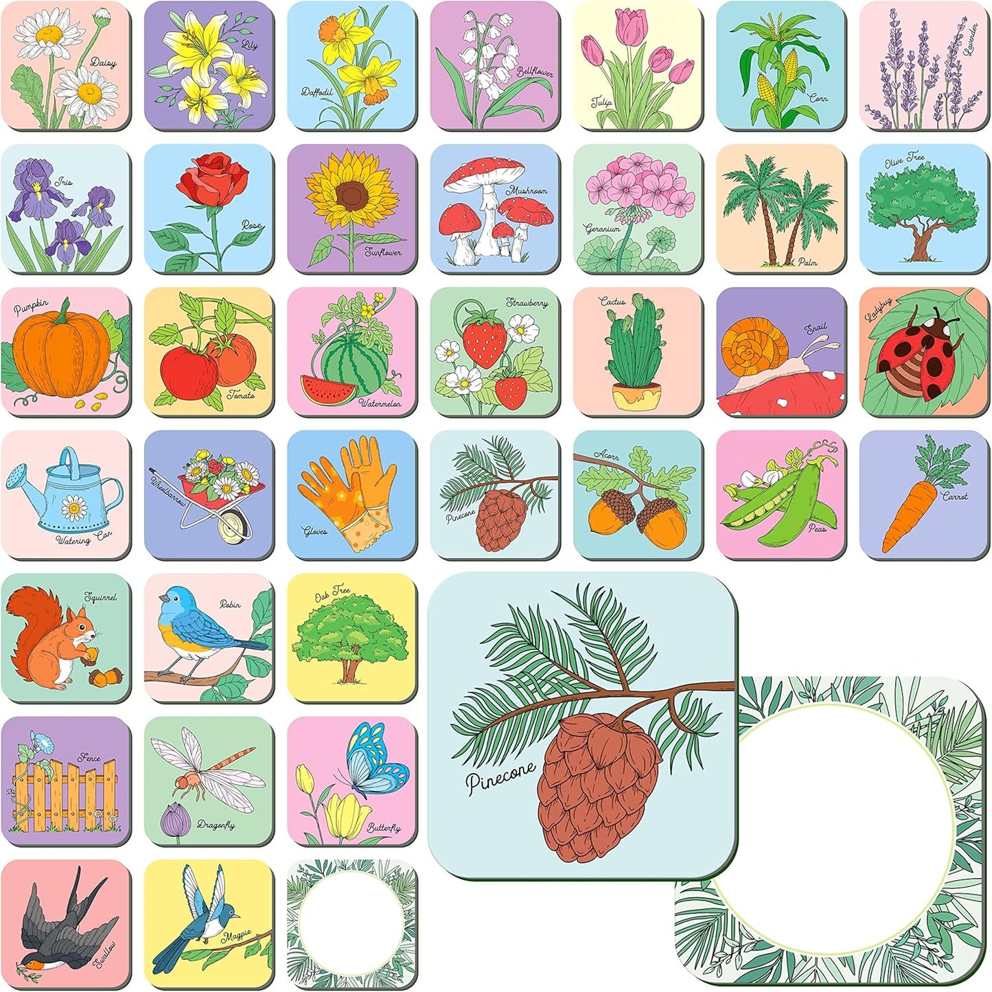 Memory Matching Game, 72 PCS Sight Words Matching Cards for Kids, 36 Pairs Memory Cards, Educational Toy for Children to Learn Sight Words 5+ Years Old