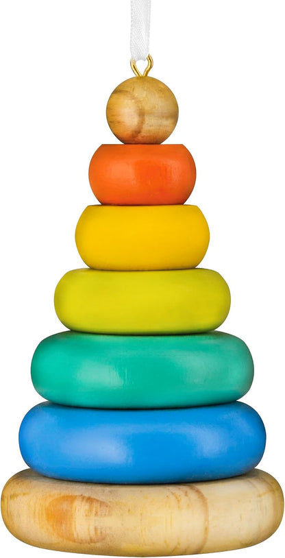 Hallmark Stacking Rings Baby Toy Christmas Ornament