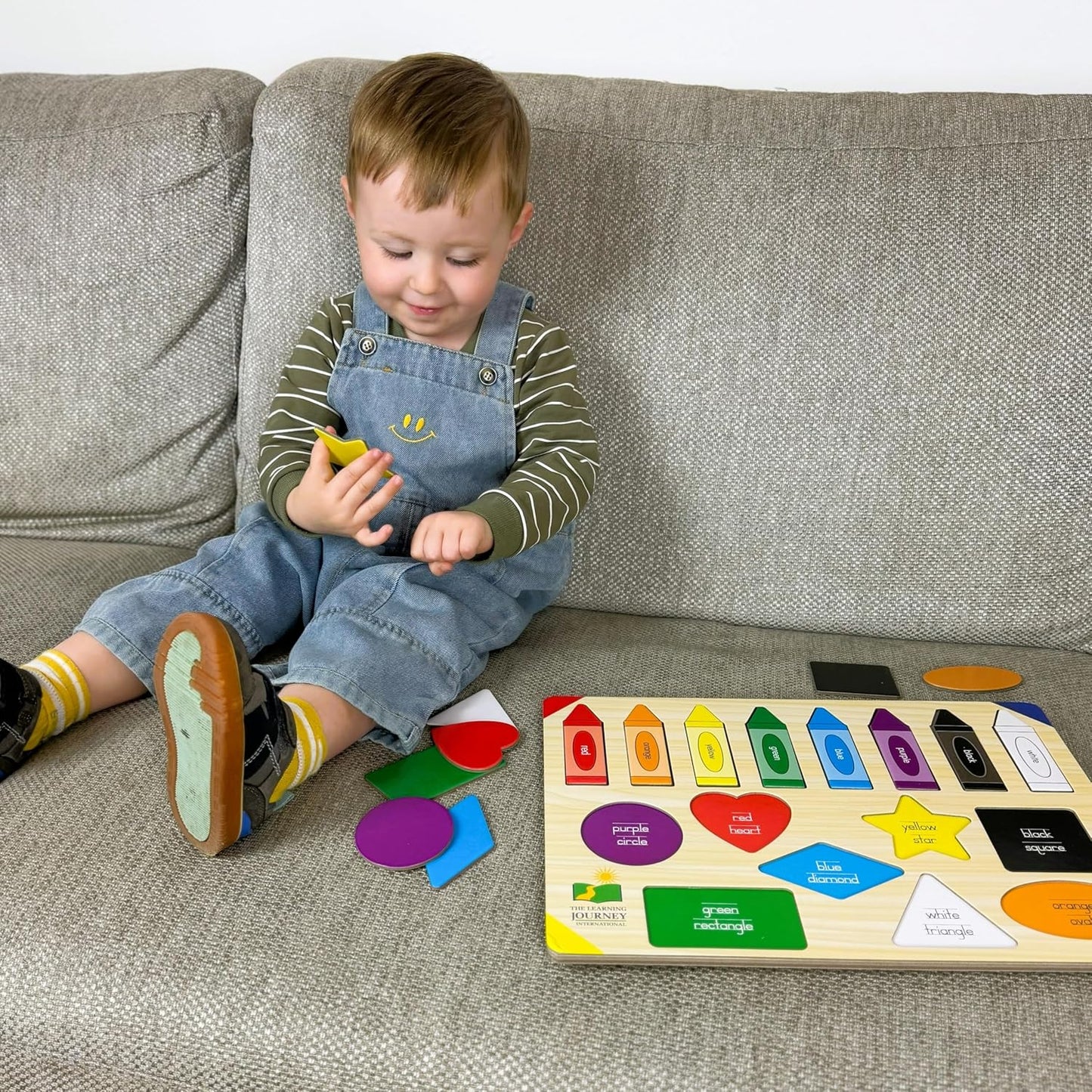 The Learning Journey: Lift & Learn Puzzle Colors & Shapes – Preschool Toys & Activities for Children Ages 3 and Up – Award Winning Educational Toy