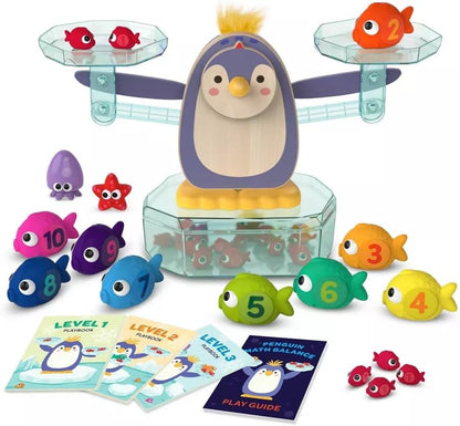 – Penguin Math Balance Scale for Kids – 38 Pieces Counting Toy – Educational Math Games for Toddlers – Develop Early STEM Skills – Fun Learning Activity for Preschoolers 3+ Years