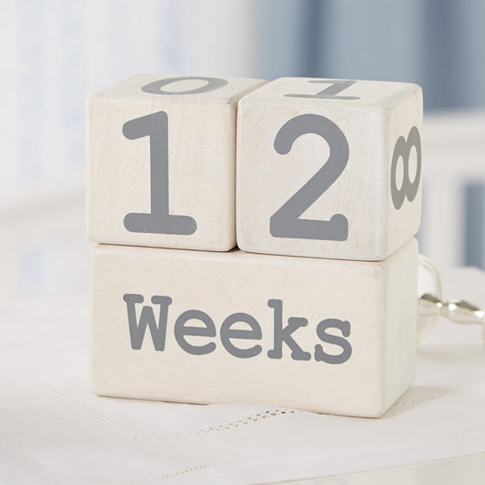 Milestone Blocks, White/Blue