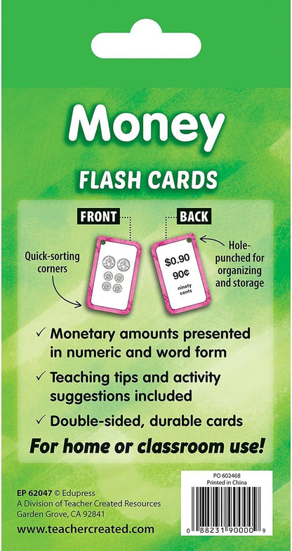 Teacher Created Resources Money Flash Cards (EP62047)