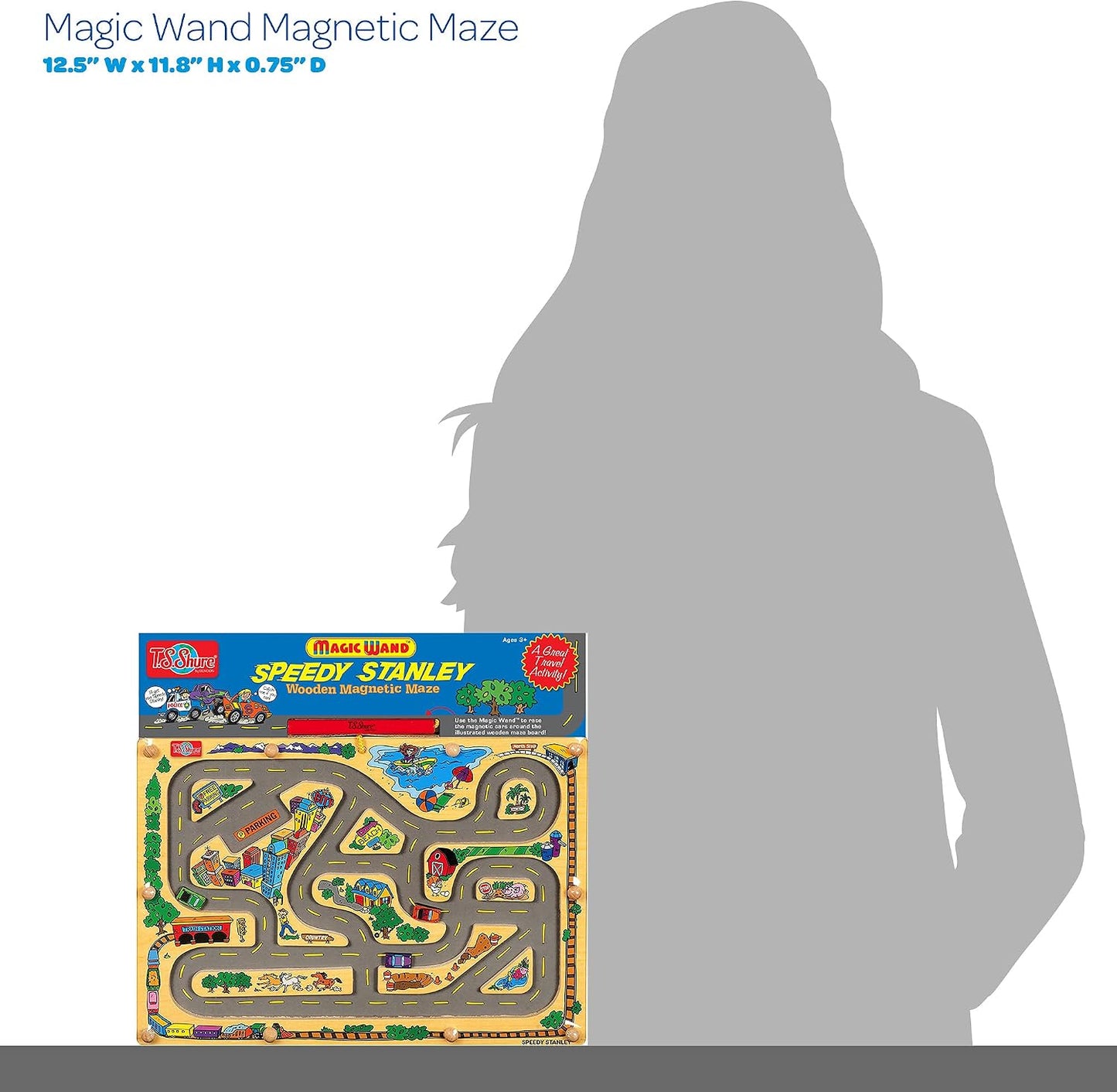 TS Shure by Bendon Racecar Magic Wand Magnetic Maze with 3 Magnets and Magnetic Magic Wand 50294