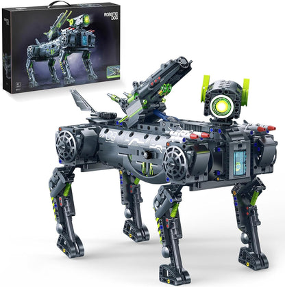 Robot Robotic Dog Building Set for Boys Ages 8-12, 1609 Pieces STEM Animal Toys Model Building Kit, Gift for Adults Kids Teens Ages 8-14 (Static)