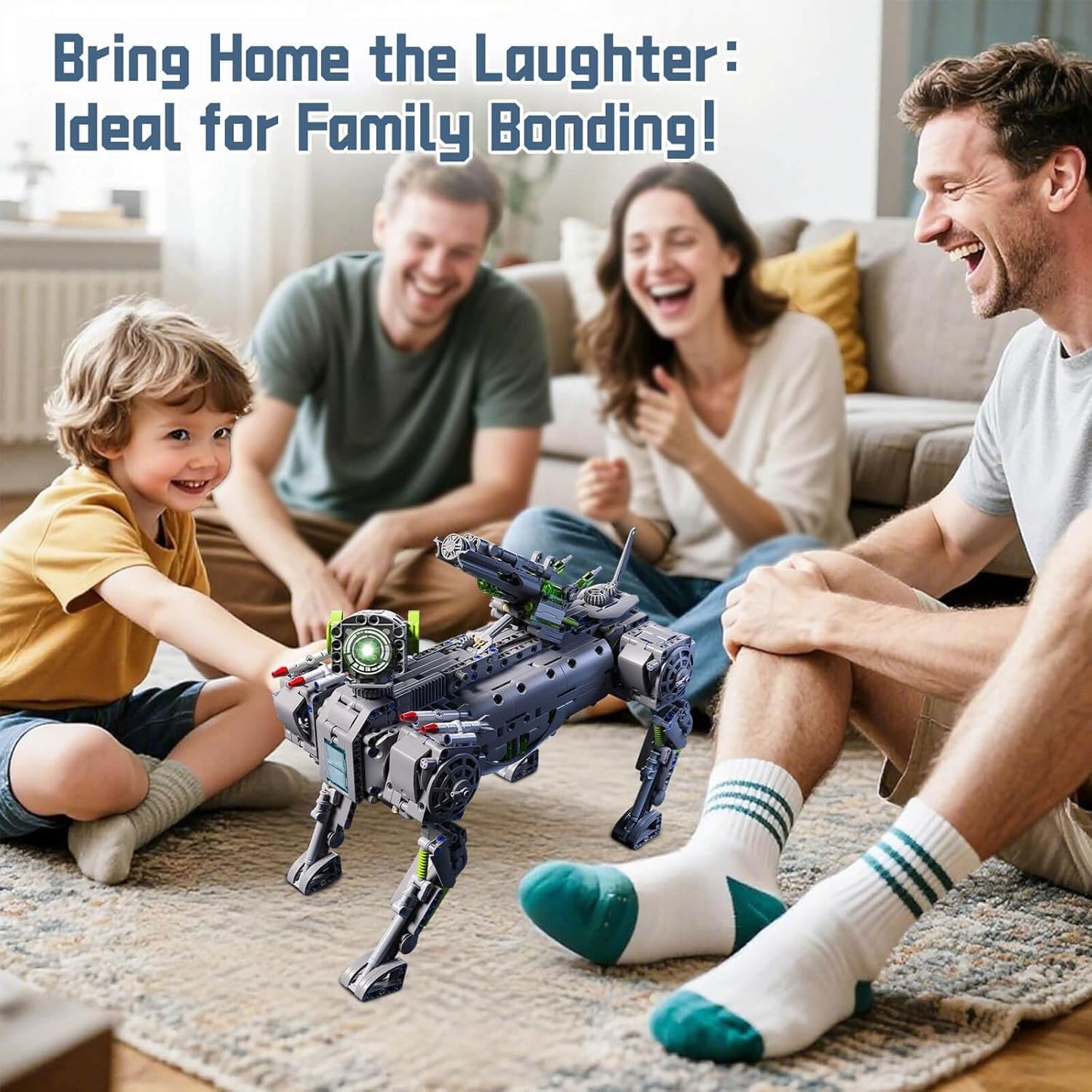 Robot Robotic Dog Building Set for Boys Ages 8-12, 1609 Pieces STEM Animal Toys Model Building Kit, Gift for Adults Kids Teens Ages 8-14 (Static)
